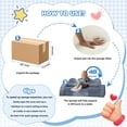 thumbnail image 6 of FAGINEY 14PC Modular Kids Play Couch, Foam Couch for Toddlers Set, DIY Toddler Sofa for Forts, for Boys and Girls, Gray, 6 of 10