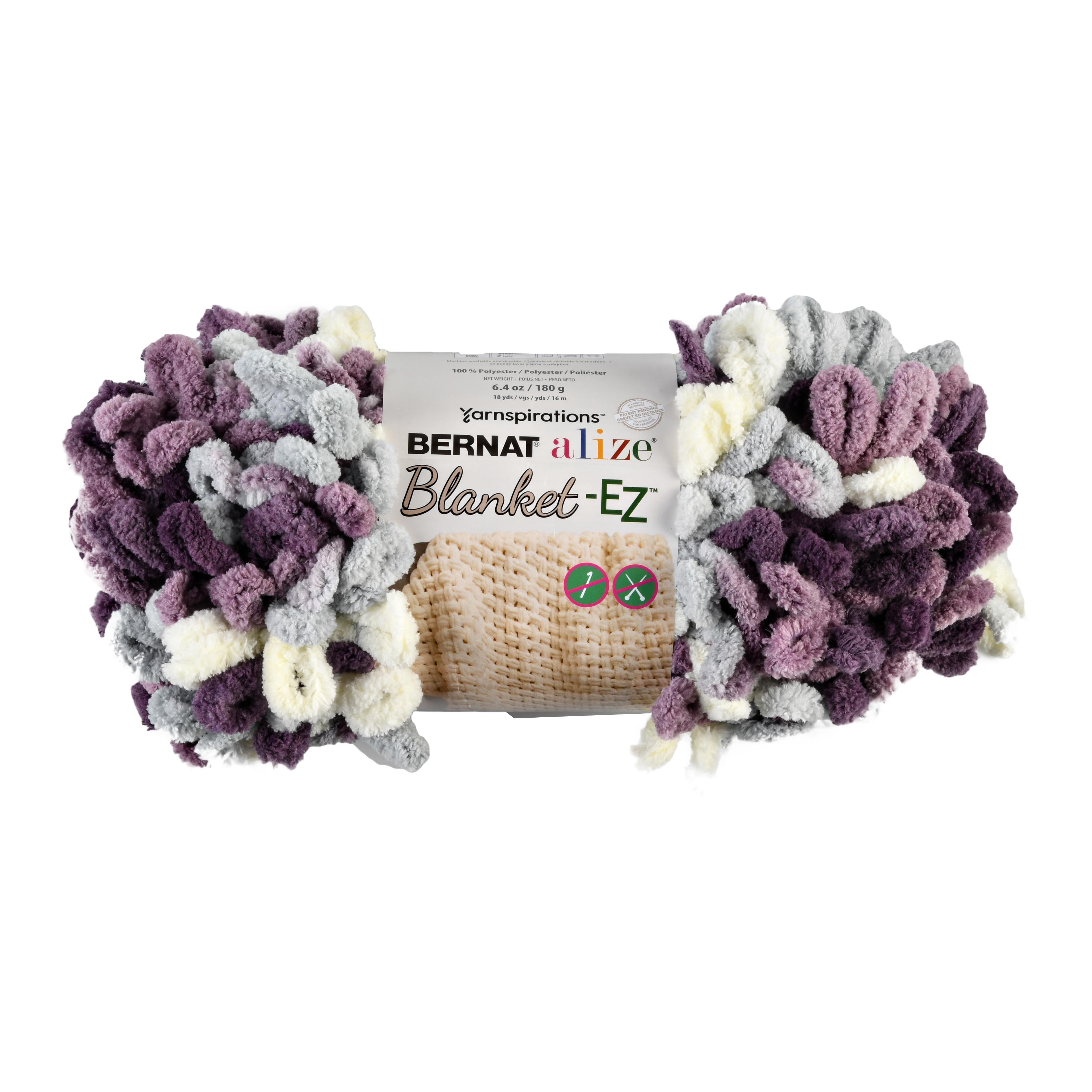 BERNAT ALIZE BLANKETEZ YARN, 180 G/6.4 OZ, THISTLE