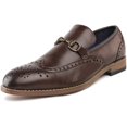 thumbnail image 1 of Bruno Marc Men's Dress Shoes Formal Oxford WILLIAM_5 BROWN Size 9.5, 1 of 4