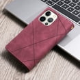 thumbnail image 2 of Dteck Wallet Case for iPhone 14 Pro Max,Magnetic Leather 9 Card Slots Zipper Purse Flip Case Shockproof Rubber Kickstand Lanyard Strap Wristlet Phone Cover,Winered, 2 of 8