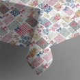 thumbnail image 5 of Pioneer Flower Floral Print Pattern Square Tablecloth, Waterproof Wipeable Spillproof Washable Table Cover for Home Kitchen Party and Daily Decor 60"x60", 5 of 6