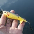 thumbnail image 5 of Ozark Trail 3.5" Topwater Prop Bait Fishing Lure for Bass, Pike, and Musky, Soft and Hard Plastic, Bone, 5 of 8