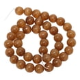 thumbnail image 1 of Cuentas de piedra natural color café rojo, gemas redondas para hacer tú mismo para pulseras y collares elegantes, fabricación de joyas de 10 mm, 1 of 8