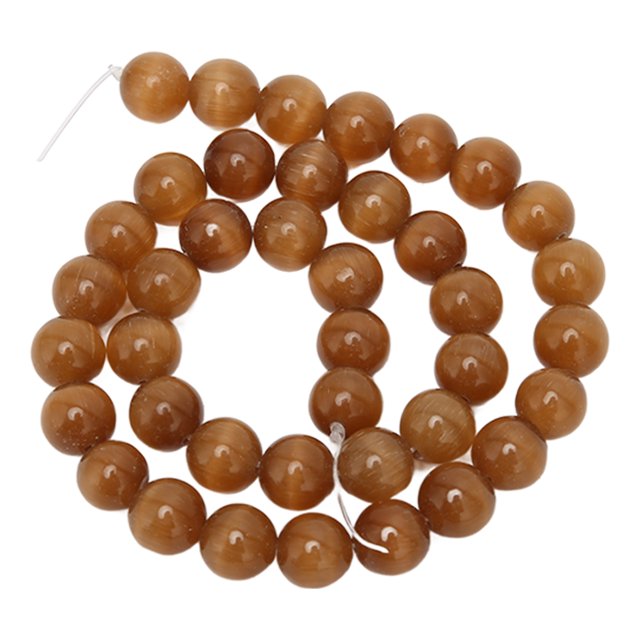 Cuentas de piedra natural color café rojo, gemas redondas para hacer tú mismo para pulseras y collares elegantes, fabricación de joyas de 10 mm