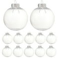 thumbnail image 6 of Raindrops Christmas Ball Ornaments Transparent 15Pcs 3.1In, 6 of 8
