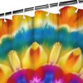 thumbnail image 3 of Colorful Tie Dye Layered Mandala Shower Curtain 84"x72" ,Bathroom Decorative Shower Curtains Set with 12 Hooks,Modern Waterproof Washable Shower Curtain, 3 of 6