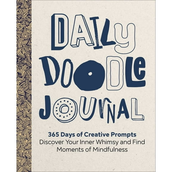 Rockridge Press Daily Doodle Blank Diary & Journal, Beige, 7.3" x 9.1", 288 Pages