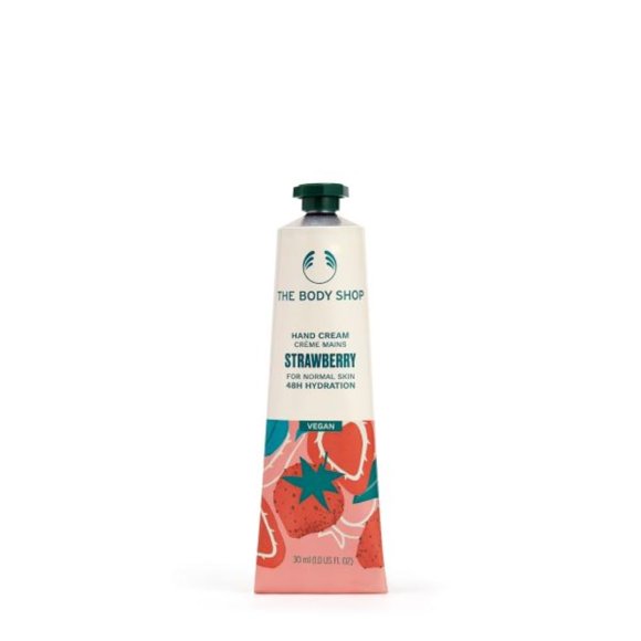 Crema de manos The Body Shop Strawberry 30 ml Vegan Normal Skin