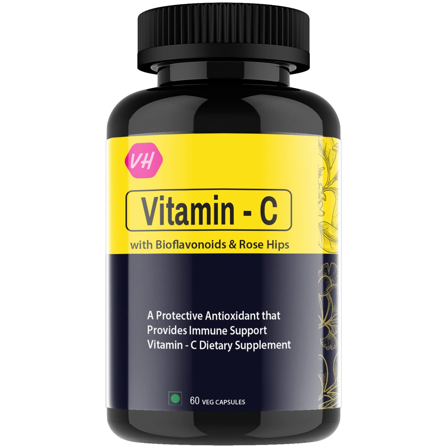 Vitaminhaat Vitamin C With Bioflavonoids & Rose Hips 60 Capsules