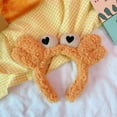 thumbnail image 3 of SPRING PARK Cute Women Cartoon Crab Headband All-Match Sweet Hairband Non-Slip Casual Headwear Hair Hoop, 3 of 5