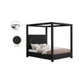 thumbnail image 2 of Meridian Furniture Eden Contemporary Boucle Fabric King Bed in Black, 2 of 7