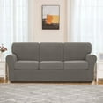 thumbnail image 2 of Subrtex Sofa Slipcover Sets 7 Pieces Stretch Couch Cover Backrest Cushion Covers (Sofa, Taupe), 2 of 6