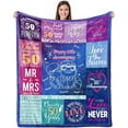 thumbnail image 1 of LHSHID 15th Anniversary Wedding Gift 15th Wedding for Her 15 Year Anniversary for Couples Wife Husband Best Anniversary Blanket Present Blanket 60x80in, 1 of 6