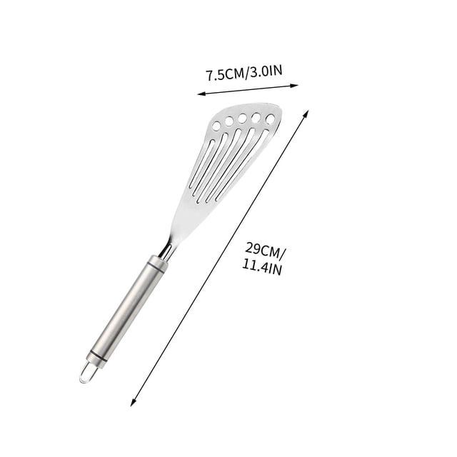 Stainless Steel Spatula for Cooking 304 Grade Teppanyaki Pizza Flipper Kitchen Tool 10 in