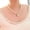 White, variant on UDIYO Women Fashion Pendant Chain Choker Faux Pearls Statement Necklace Jewelry