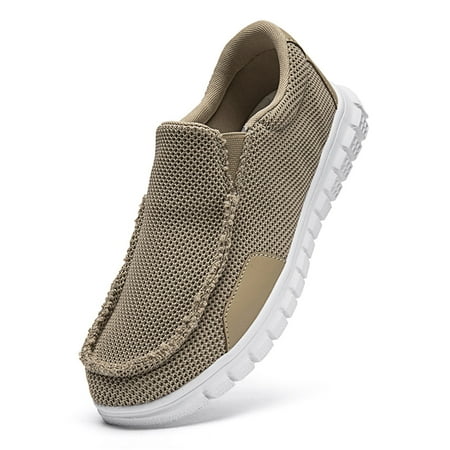 GHFKKB Men s Casual Shoes Loafers Shoes Slip On Light Anti-Skid Walking Shoes