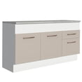 thumbnail image 1 of Mueble de Cocina Para Tarja 150 cm 2 Puertas y 2 Cajones Con Tablero Blanco Crema Agata Madesa, 1 of 5
