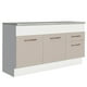 thumbnail image 1 of Mueble de Cocina Para Tarja 150 cm 2 Puertas y 2 Cajones Con Tablero Blanco Crema Agata Madesa, 1 of 5