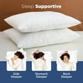 thumbnail image 3 of Martex 2-Pack Down Alternative White Bed Pillows, Standard, 3 of 7