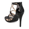 thumbnail image 3 of New Women Liliana Mesita-1 Patent Open Toe Caged Strappy Stiletto Sandal, 3 of 5