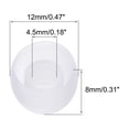thumbnail image 2 of Uxcell Replacement Silicone Ear Tips Earbuds Bud Earbuds Tips Clear Middle, 2 of 5