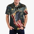 thumbnail image 1 of Balery North American Bald Eagle1 Camisa Polo de Hombre con Estampado, de Manga Corta y Tejido Medio, Camisa Tipo Golf Polo-4X-Large, 1 of 6