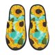 thumbnail image 1 of Fotbe Sunflowers With Green Leaves Pantuflas Peludas para Mujer con Estampado, Zapatillas de Peluche, Zapatos de Invierno para Casa, Uso Interior y Exterior-Medium, 1 of 8