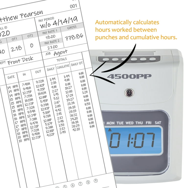 Time punch calculator deals
