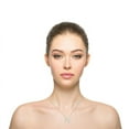 thumbnail image 2 of Bonjour Jewelers 14k Yellow Gold Created White Sapphire Initial N Letter Pendant Necklace Plated, 2 of 4