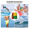 thumbnail image 6 of Men's Cape Verde Flag Swim Trunks with Compression Liner Bathing Suit Swimwear, 6 of 6