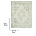 thumbnail image 6 of Livabliss x Becki Owens Luca Vintage Medallion Area Rug,3'11" x 5'7",Olive, 6 of 11