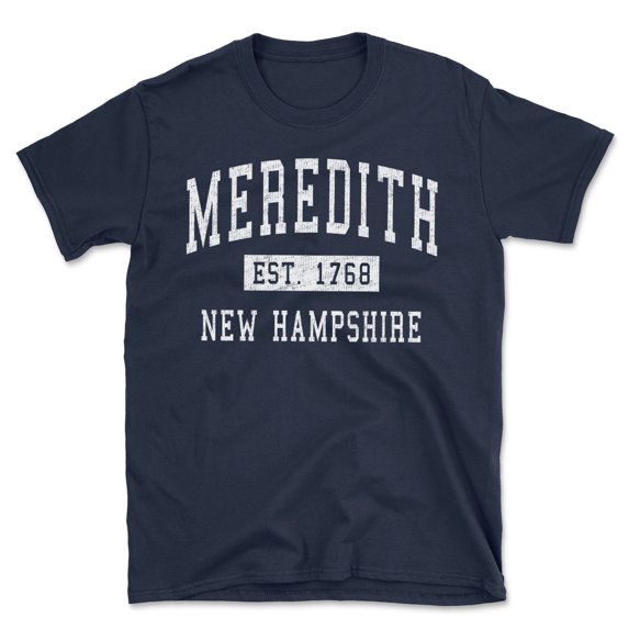 Meredith New Hampshire Classic Established Men's Cotton T-Shirt