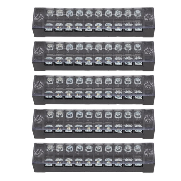 Conector De Bloque De Terminales, Bloque De Terminales De 10 Posiciones A Prueba De Polvo 15A Preaislado 600V Para Automoción