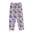 thumbnail image 6 of Uemuo blue record rock Skull Pattern Women's Wide Leg Palazzo Lounge Pants with Pockets Light Weight Loose Comfy Casual Pajama Pants-Small, 6 of 9