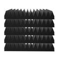 thumbnail image 3 of VEVOR Acoustic Foam Panels, 50 Pack 12 x 12 x 2 inches, High Density Soundproof Wall Panels, Acoustic Panels,Sound Dampening Absorbing Panels for Studio Wall and Ceiling,Black, 3 of 9