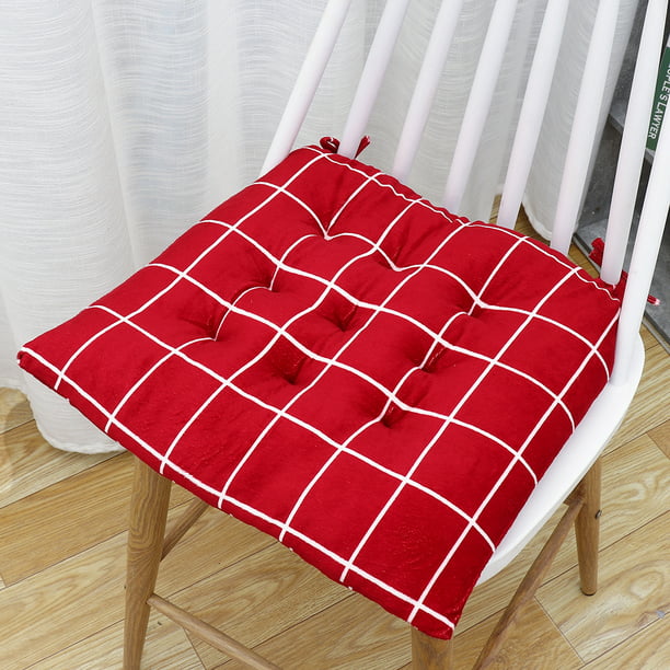 Cotton Flax Chair Cushion With Tie For, Round Seat Pads Argos