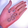 thumbnail image 2 of Silver Plated Hoop Earrings,Cartilage Earring for Sensitive Ears Hypoallergenic Lightweight 3Pairs, 2 of 8