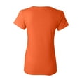 thumbnail image 3 of Gildan - Heavy Cotton Womenâ€™s T-Shirt - 5000L - Orange - Size: M, 3 of 3