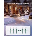 thumbnail image 4 of Luces navideñas para caminos SURAIELEC C9, 25 pies, 20 LED cálidos, 4 of 7