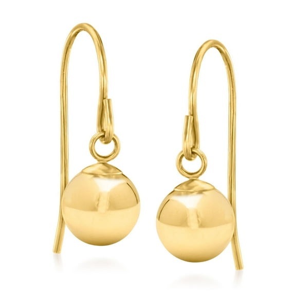 Pure Collection by Ross-Simons Italian 14kt Yellow Gold Ball Drop Earrings, Women's, Adult