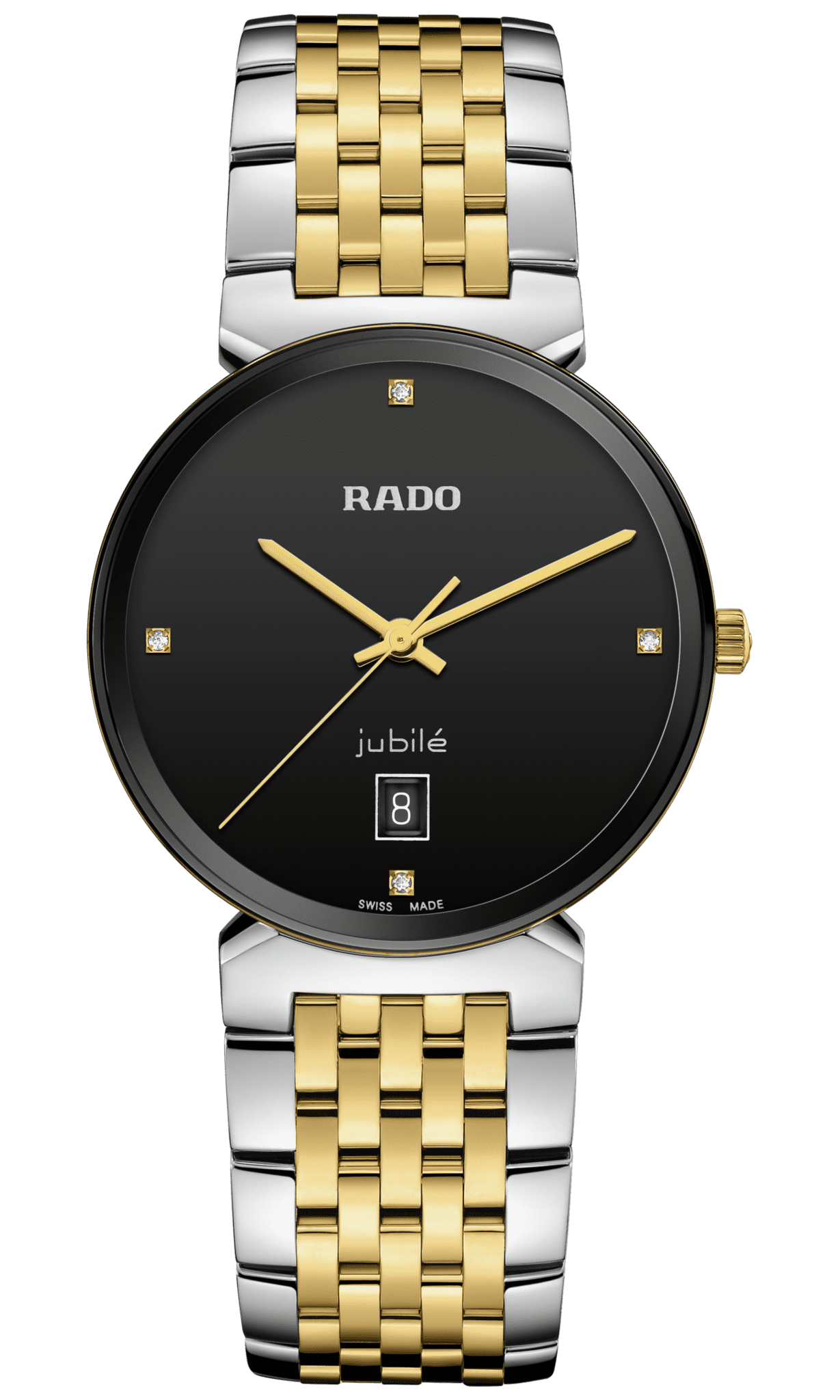 Rado Florence Swiss Quartz Dress Unisex Watch with Stainless Steel, 20 ...