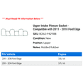 thumbnail image 2 of Upper Intake Plenum Gasket - Compatible with 2011 - 2018 Ford Edge 2012 2013 2014 2015 2016 2017, 2 of 2