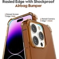 thumbnail image 4 of for iPhone 14 Pro Max Phone Case Clear, Transparent Crystal Thin Slim Flexible TPU Cover, Non-Yellowing Soft Silicone for Women Girl Cute, Protective Shockproof Bumper, Clear Brown, 4 of 13