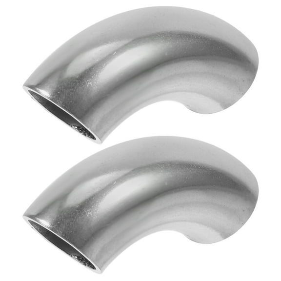 Raindrops 2PCS Angled Exhaust Elbow Stainless Steel Exhaust Elbow Splitter Pipe  Connector  Car Modified Exhaust Elbow Pipe Muffler Exhaust Piping Connector