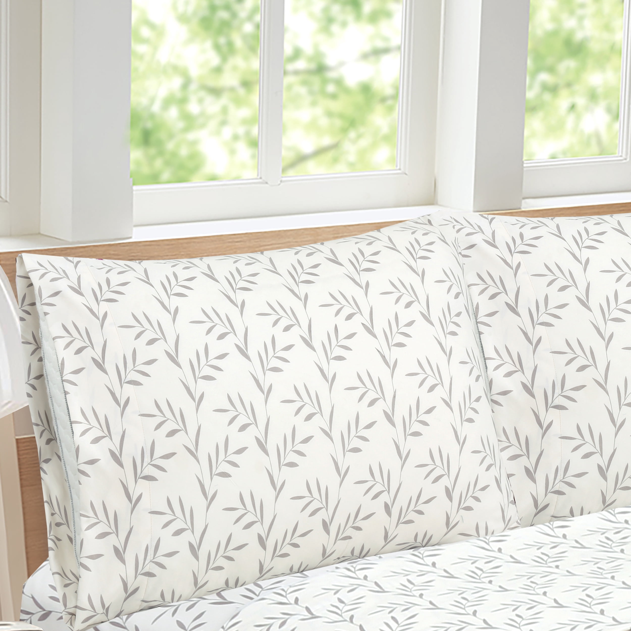 Grove Leaf Taupe Sheet Set Queen Taupe