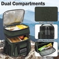 thumbnail image 5 of GYEUKHAM Tactical Lunch Bag,Insulated Lunch Box for Men,MOLLE Webbing Leakproof Insulated Large Cooler Expandable Dual Lunch Pail Women Adult Meal with Adjustable Shoulder Strap，Army Green, 5 of 9