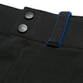 thumbnail image 5 of Champro Sports Surge Traditional Low-Rise Fastpitch Softball Pants, Girls' X-Large, Black with Royal Pipe, 5 of 5