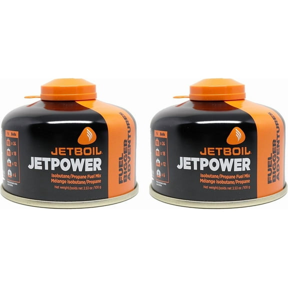 Jetboil Jetpower Fuel for Jetboil Camping and Backpacking Stoves, 100 Grams (2-Pack)