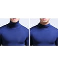 thumbnail image 4 of Men Thermal Shirt Turtleneck Soft Long Sleeve Base Layer Top Thermal Tee Shirt, 4 of 10