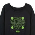 thumbnail image 3 of Star Wars - St. Patrick's Day May Luck Be With You - Women's French Terry Pullover Sweatshirt, 3 of 5
